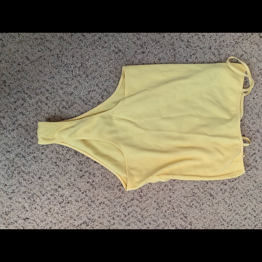 Yellow body suit